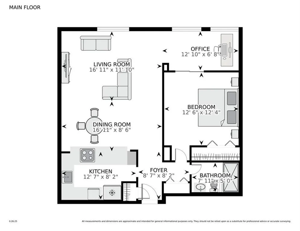 View of floor plan / room layout