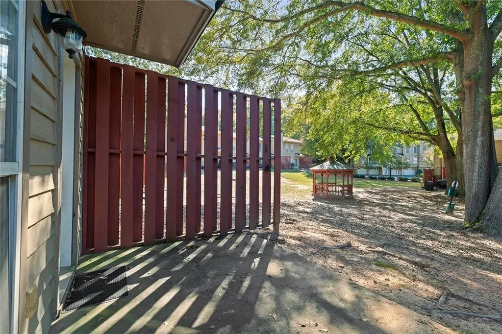View of gate featuring a gazebo