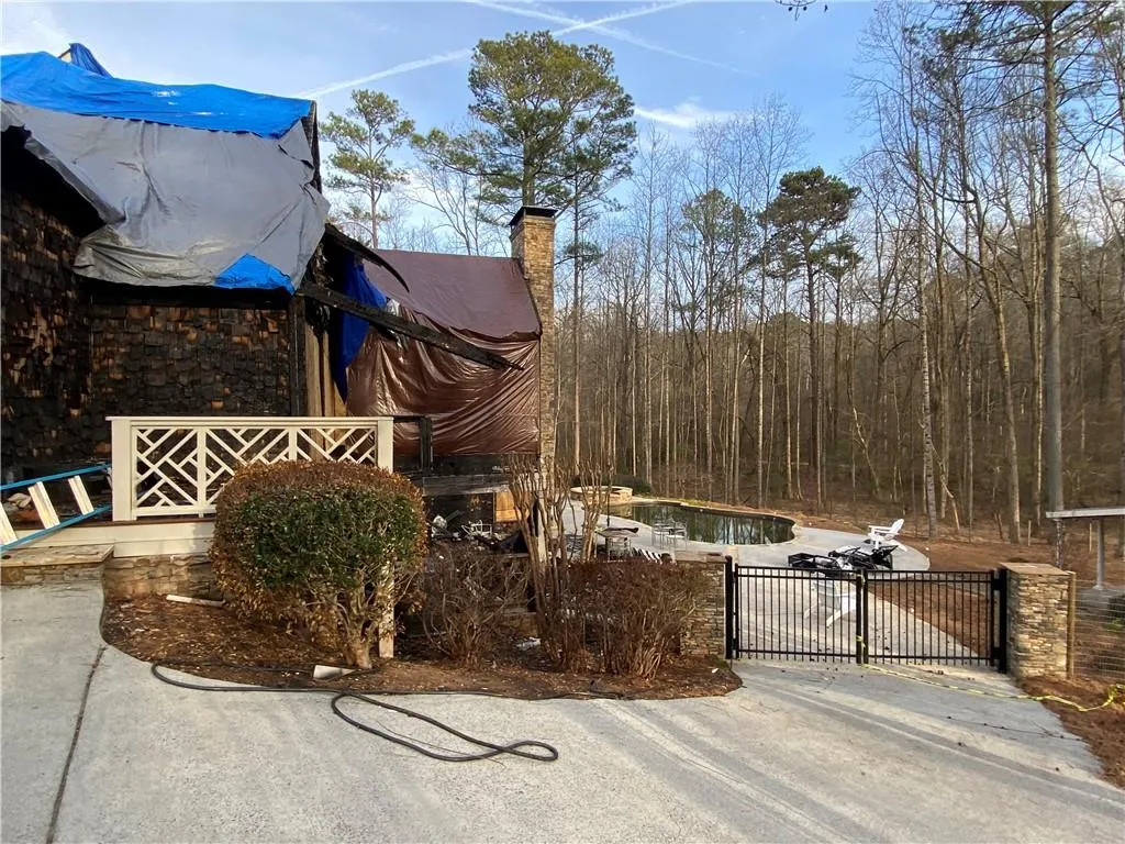 Garage Side of Property