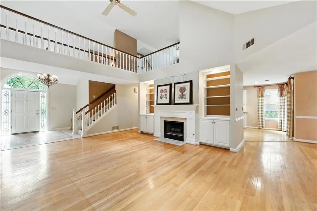 Living Room with View of Loft