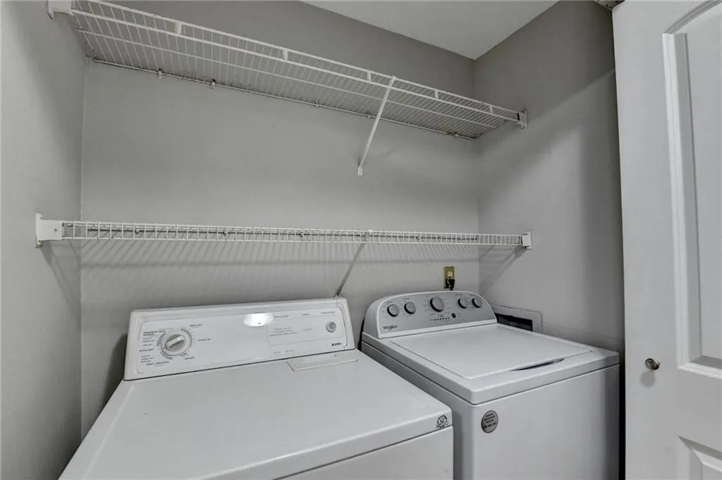 Laundry area featuring washer and dryer