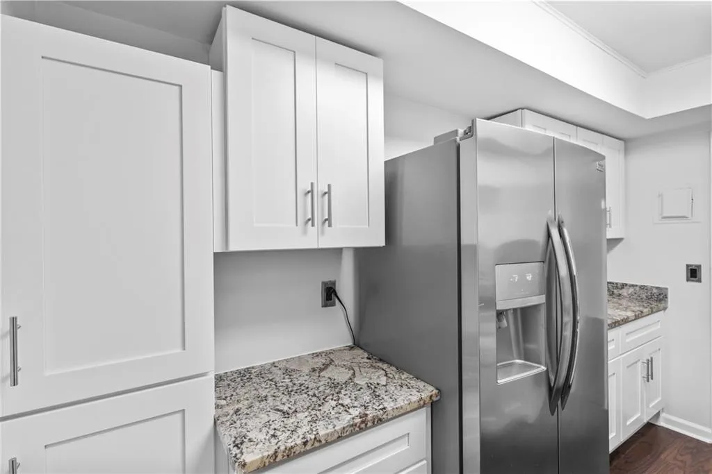 Pantry storage added in this kitchen with new cabinetry