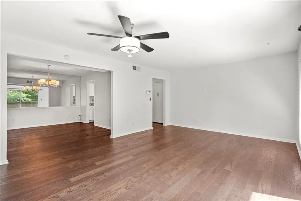 View into Dining room from living room