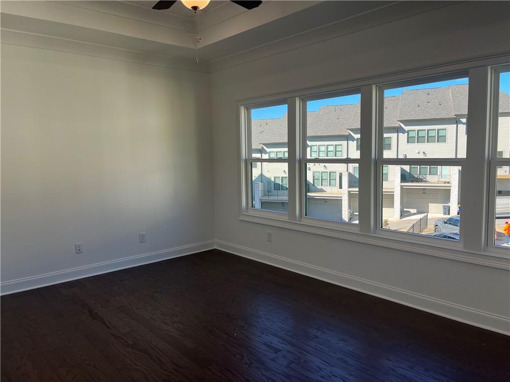 The Primary Suite has lots of windows for natural lighting!