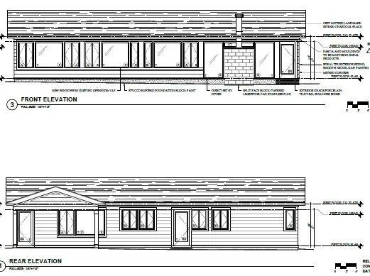 New restoration plan elevations