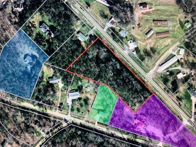 Map / location featuring property boundaries highlighted