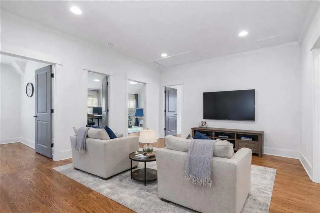 Virtually staged loft area