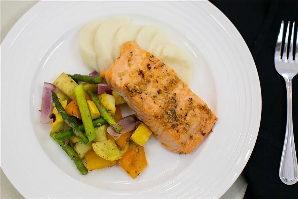 Meal service menu example