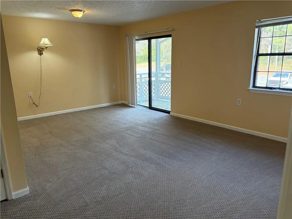 Great room with deck entrance