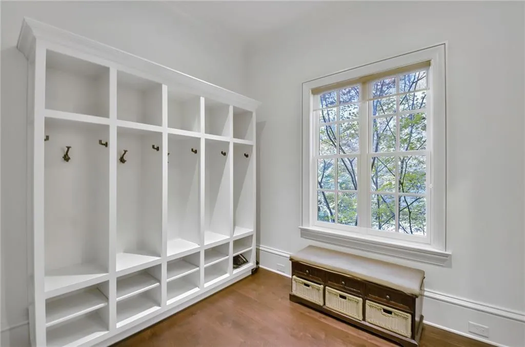 The mud room with built-ins is very useful The mud room with built-ins is very useful