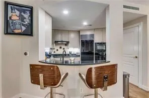 kitchen counter seating area