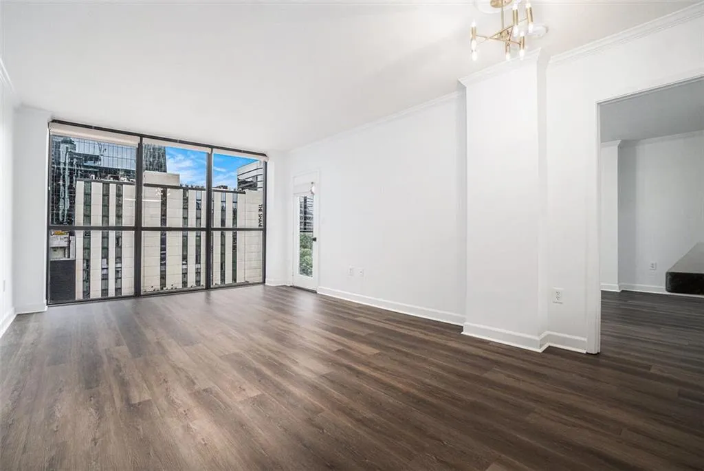 Living Space with floor-to-ceiling windows