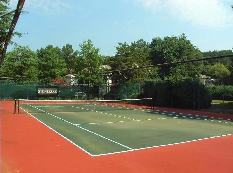 View of tennis court