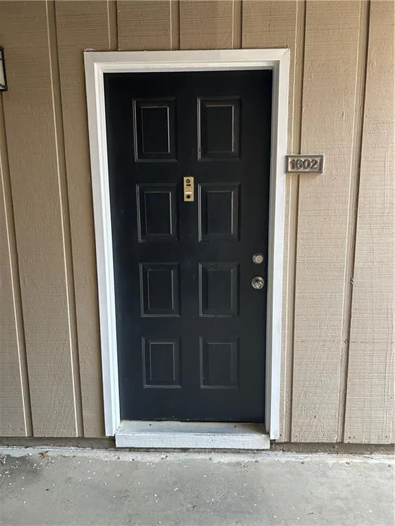 View of exterior entry