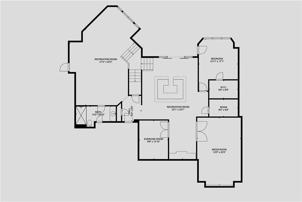 Terrace level floor plan