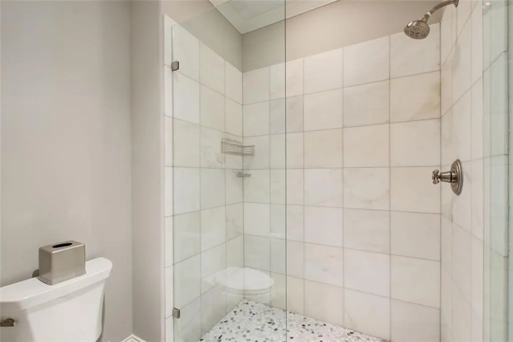 Terrace level bathroom