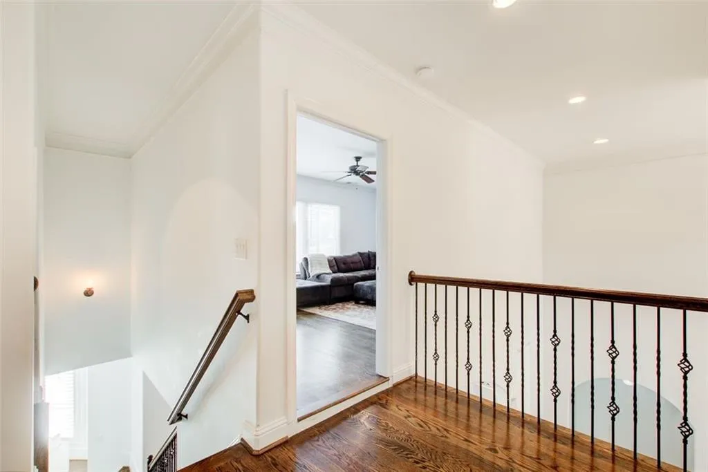 Upstairs to 4 bedrooms and additional bonus room