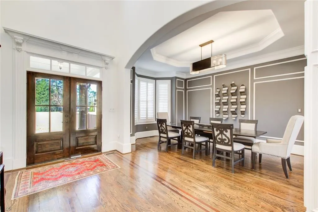 Entry with view into dining area