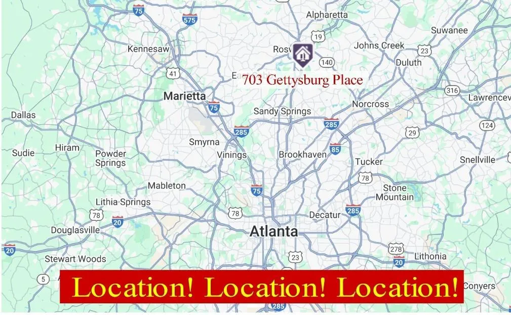 Located Just 10 Mins from Buckhead and 20 Mins From Downtown Atlanta