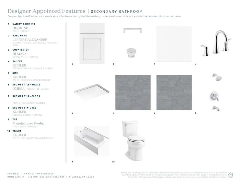 Thoughtful Designer Appointed Collections by Toll Brothers' Design Experts