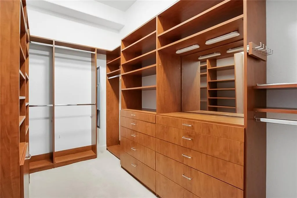 View of spacious closet