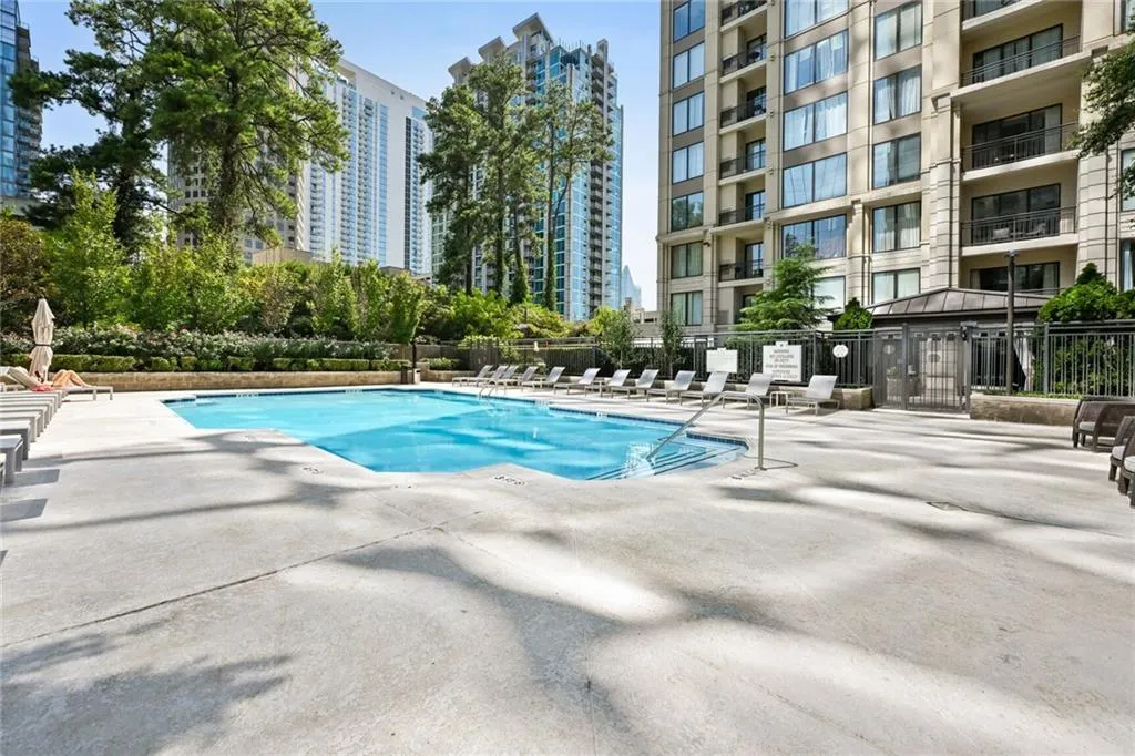 View of pool with a patio area