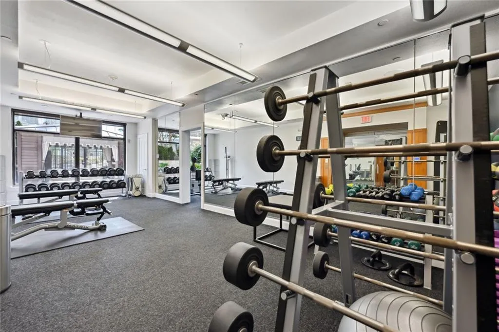 View of workout area
