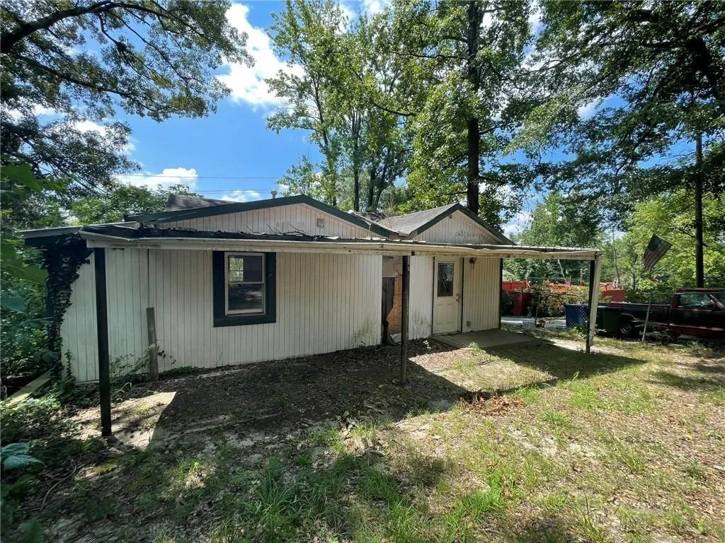Rear view of property