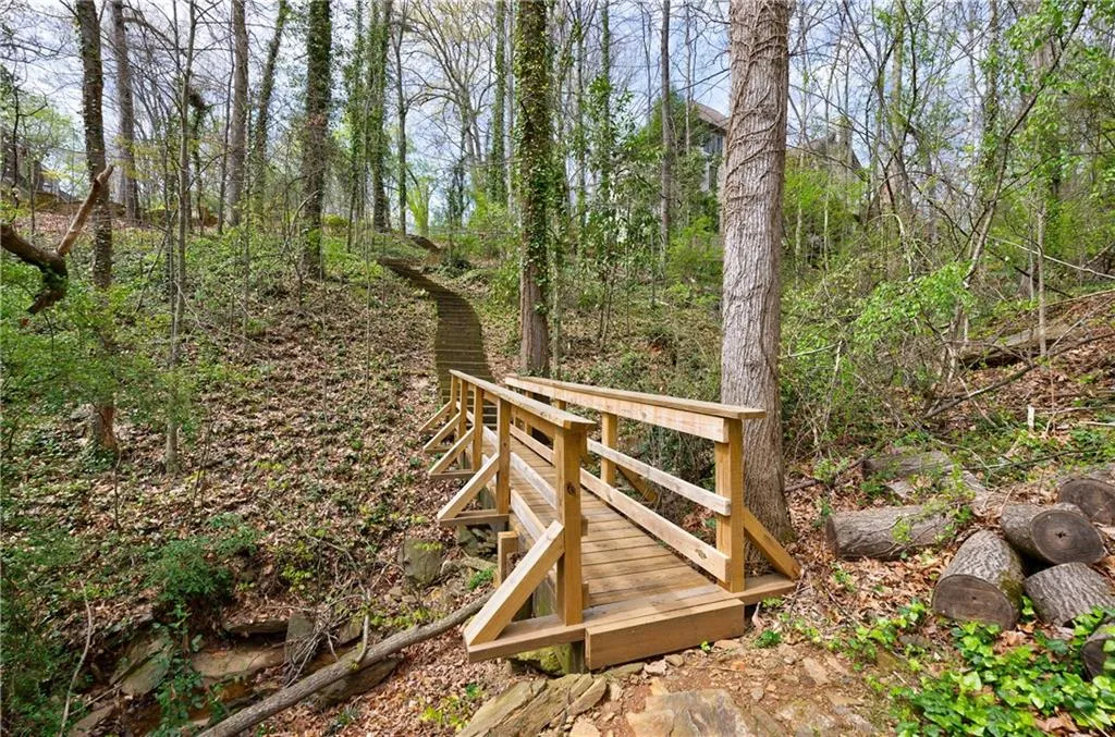 Bridge along one of three trails to Powers Lake