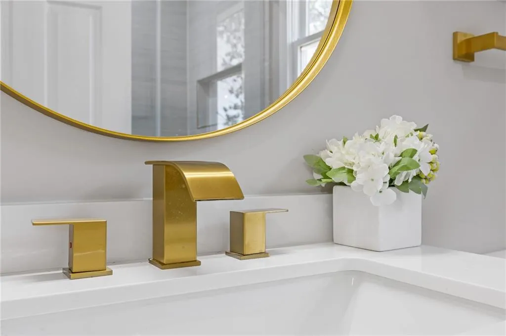 Bathroom view of a sink
