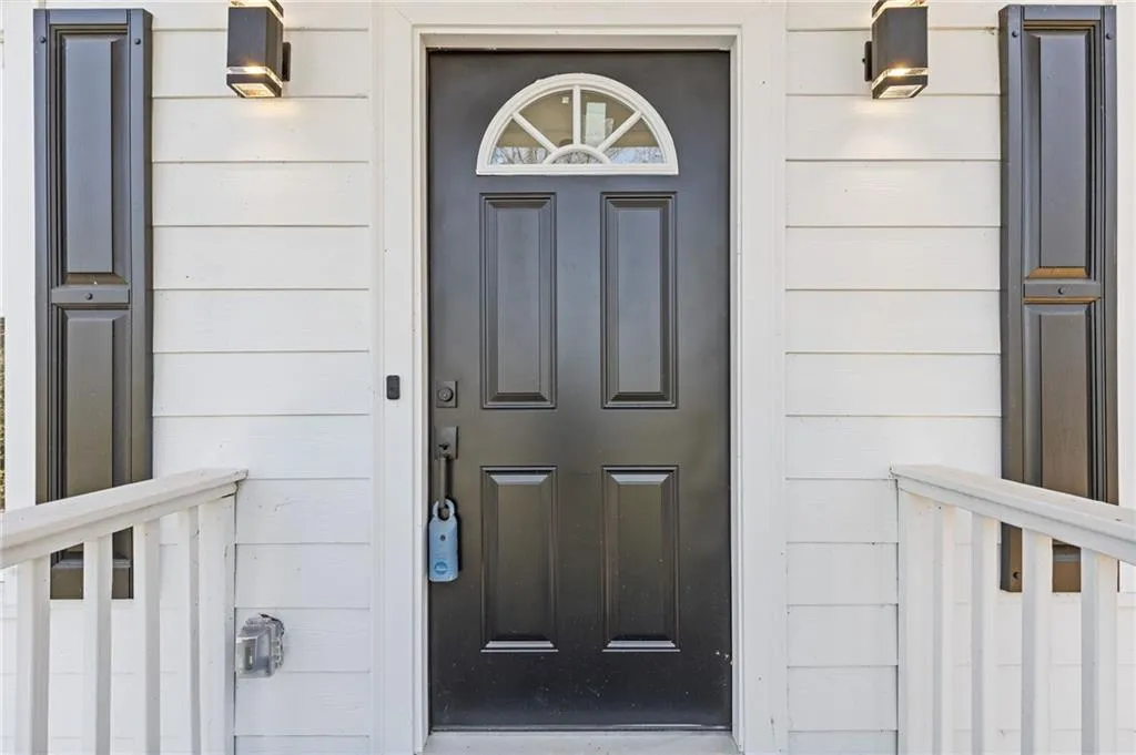 View of exterior entry