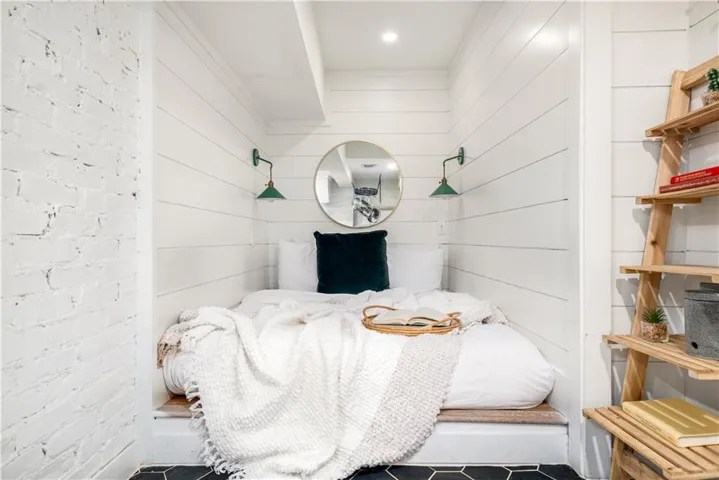 Bedroom featuring tile patterned flooring
