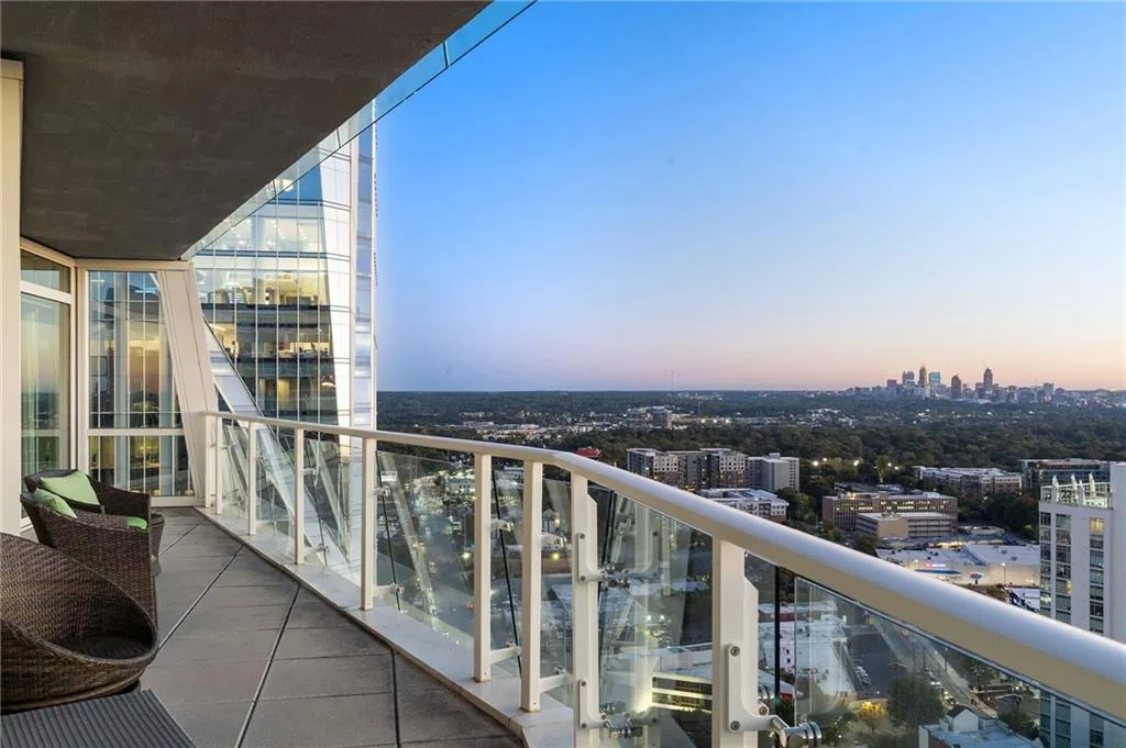 Balcony featuring a view of city Balcony featuring a view of city
