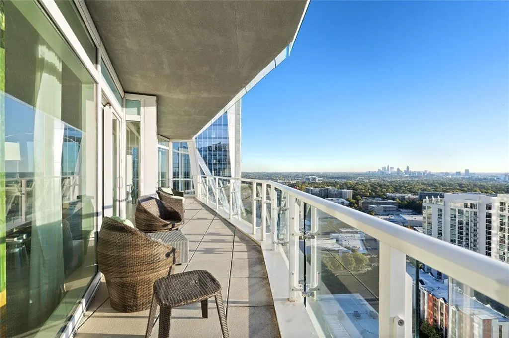 Balcony featuring a city view Balcony featuring a city view