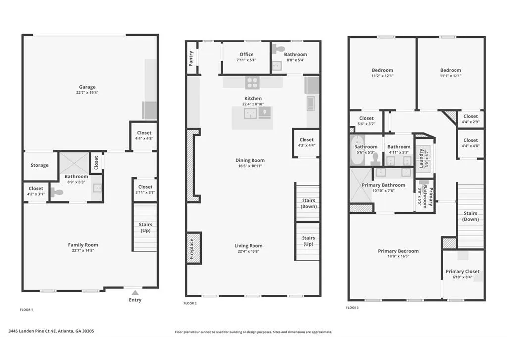 3445 Landen Pine Court Ne, Atlanta, Georgia 30305, 4 Bedrooms Bedrooms, ,3 BathroomsBathrooms,Residential,For Sale,3445 Landen Pine Court Ne,7660366