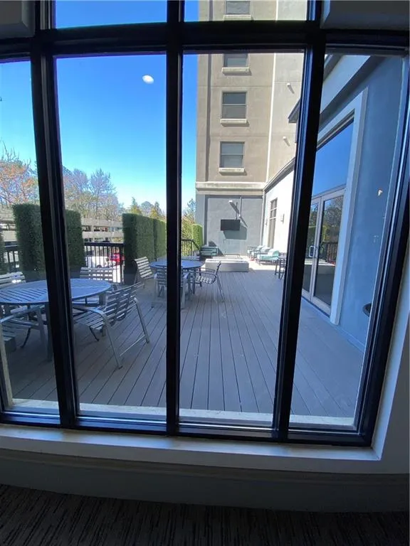 View of doorway to outside