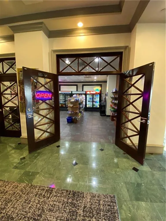 Hall with ornamental molding