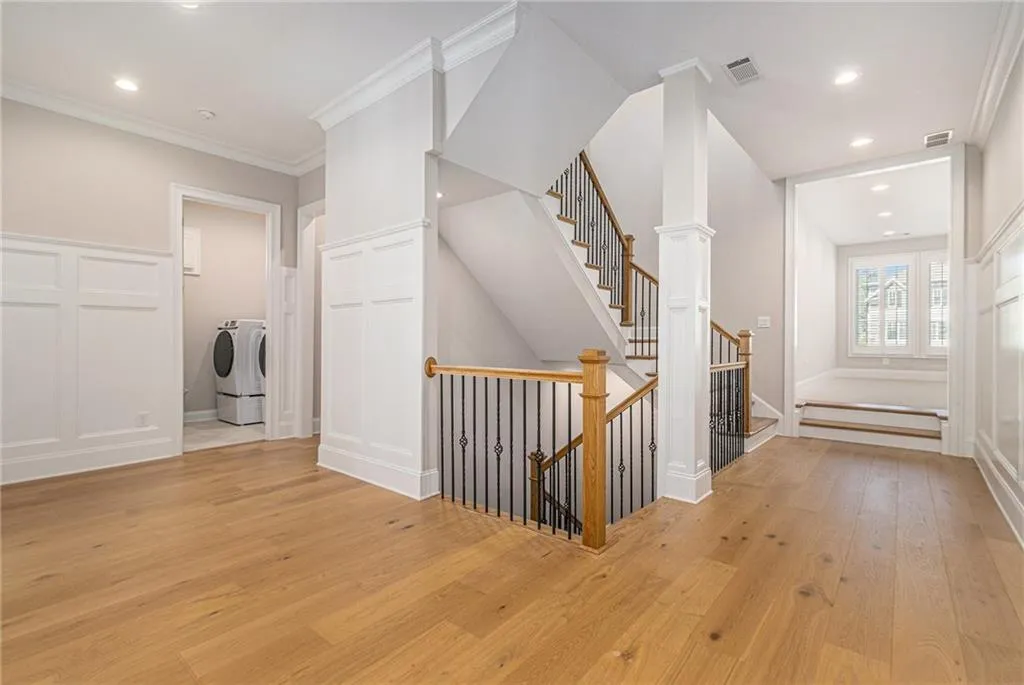 Stairs leading to the second level