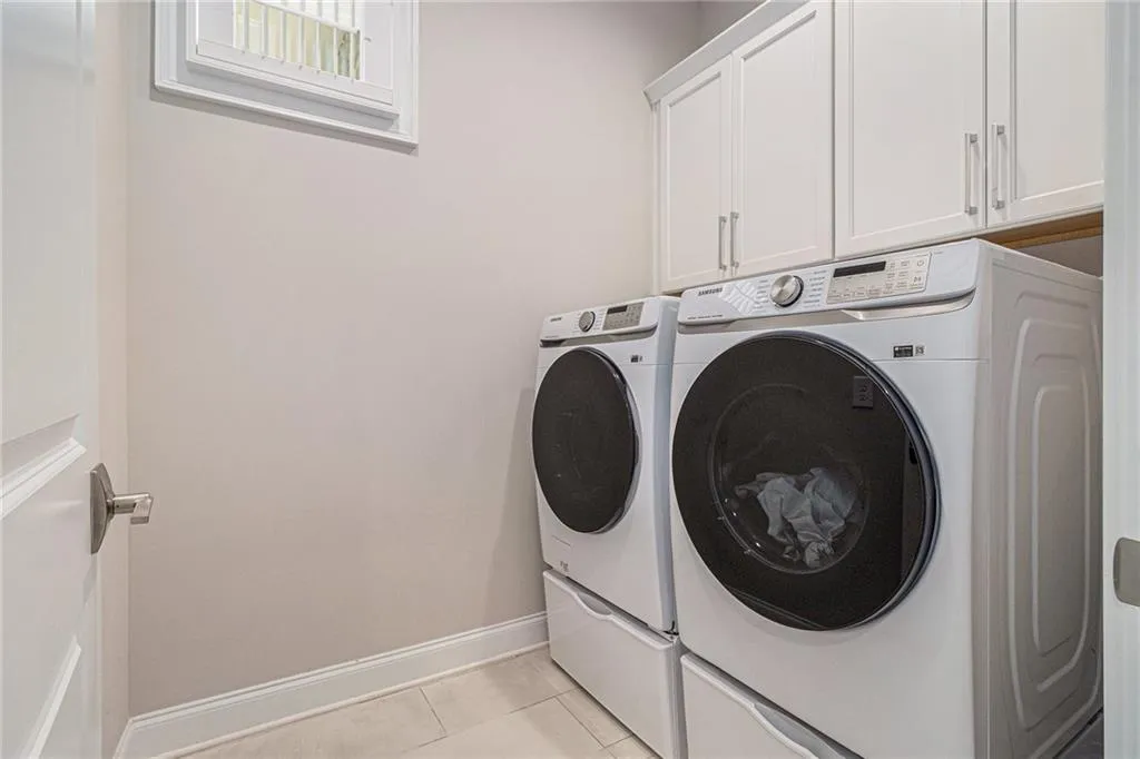 Laundry room on second level