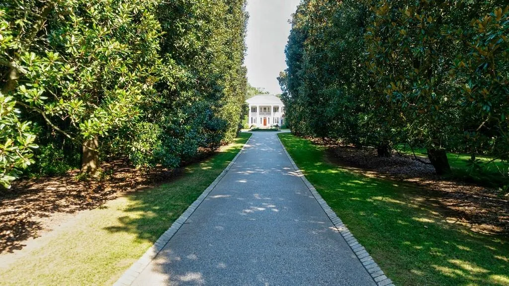 View of Long Drive Leading Toward House