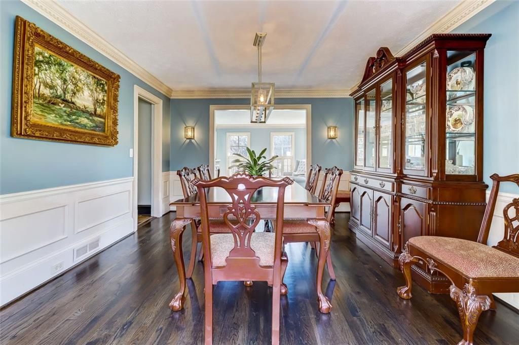 One more Dining room view showing the Kitchen entry