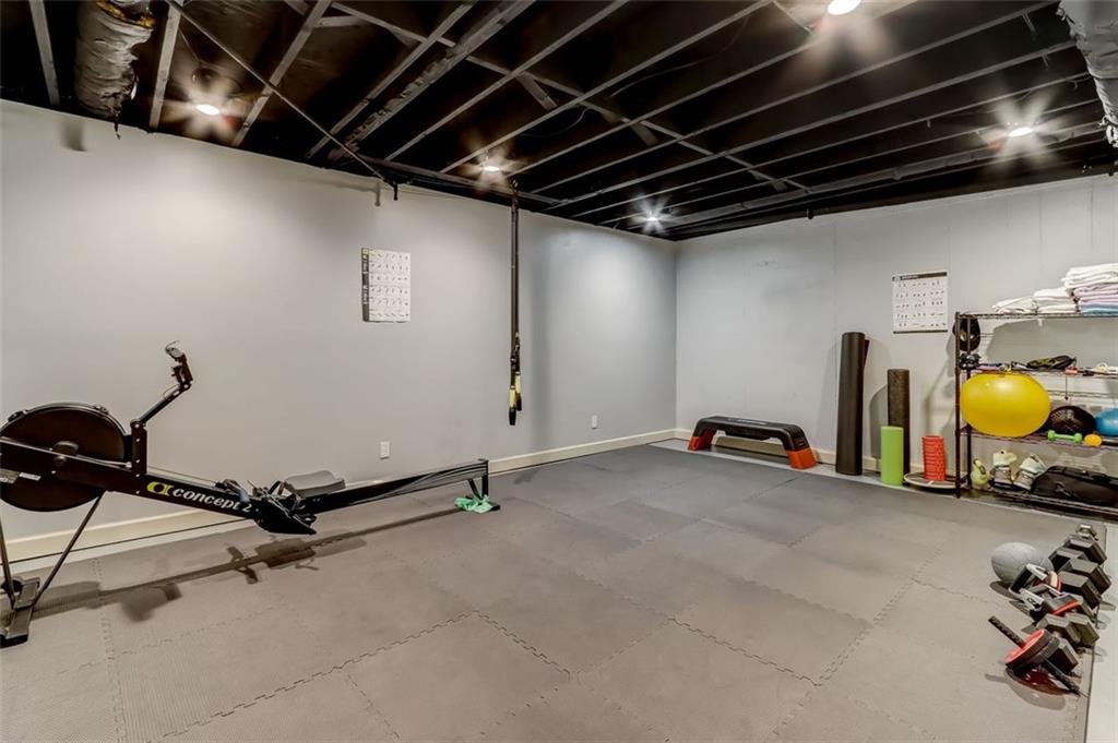 Perfect for working out or to make into a Media Room