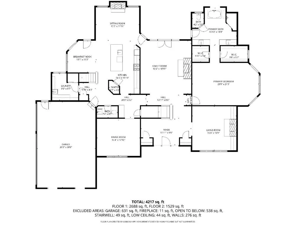 View of home floor plan