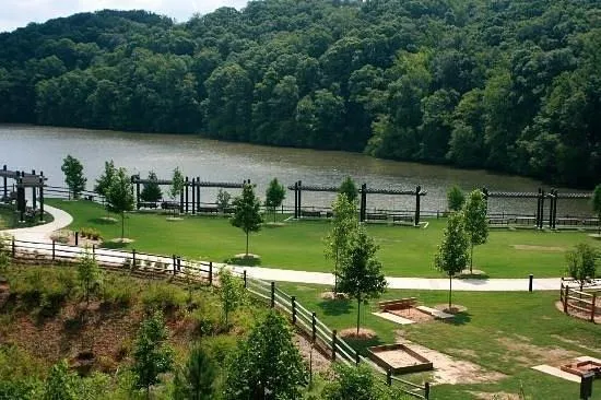 Located nearby is Morgan Falls Park community, with a water view and a sprawling lawn