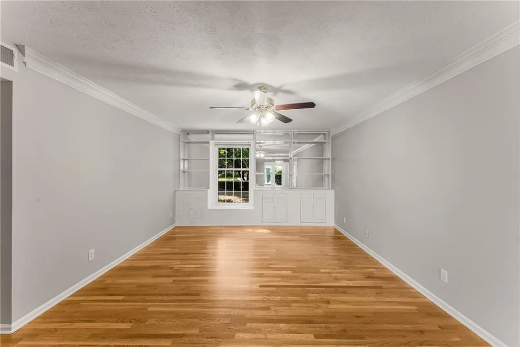 Direct view into living area. New fan & light w/remote is newly wired to new switch.