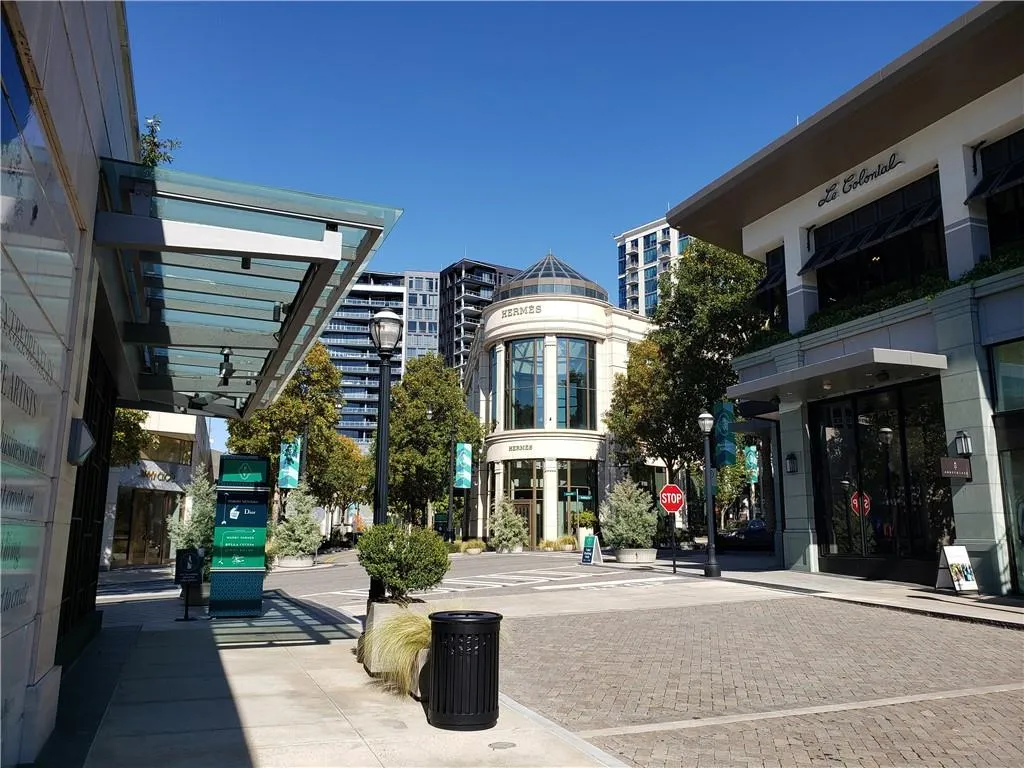 The Buckhead Shops are located just a block away, across Peachtree Road