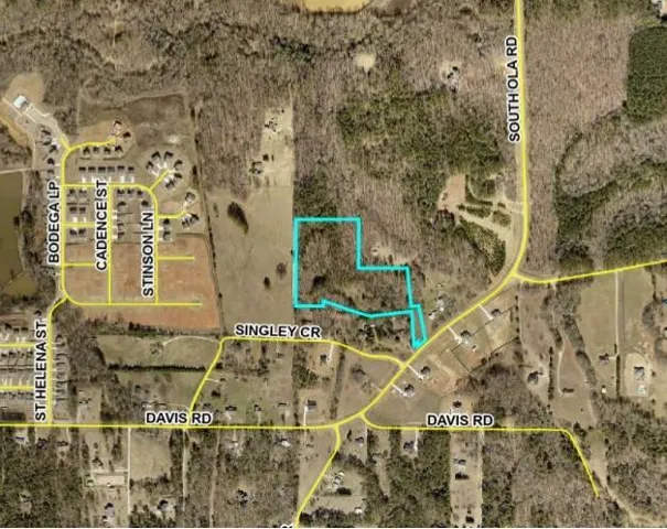 Aerial Map. Displaying the geographic layout of the property and its surrounding infrastructure