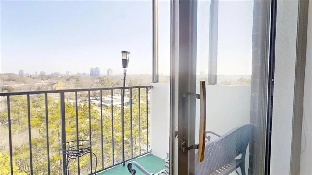 Balcony with a city view