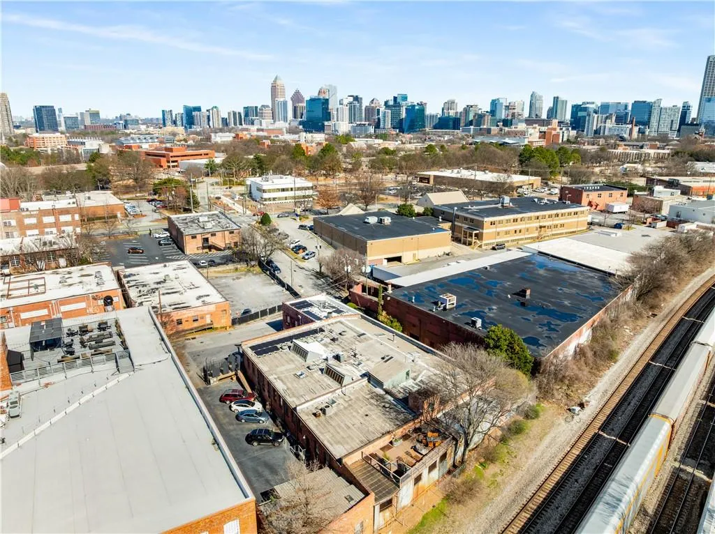 Aerial view of city skyline