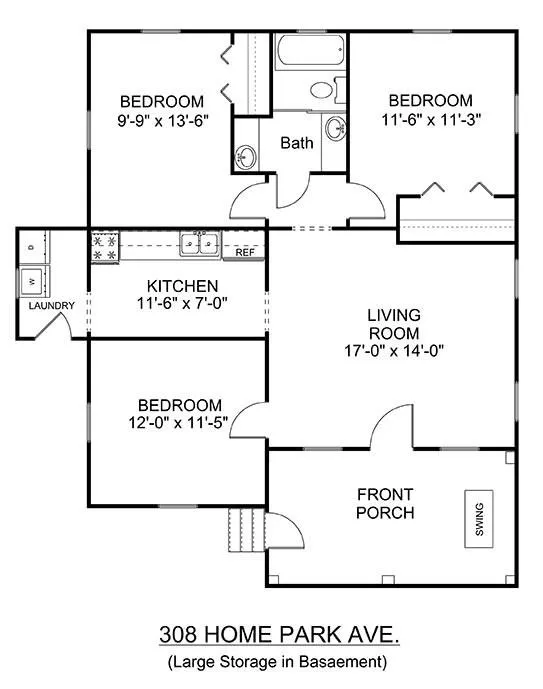 308 Home Park Floor Plan